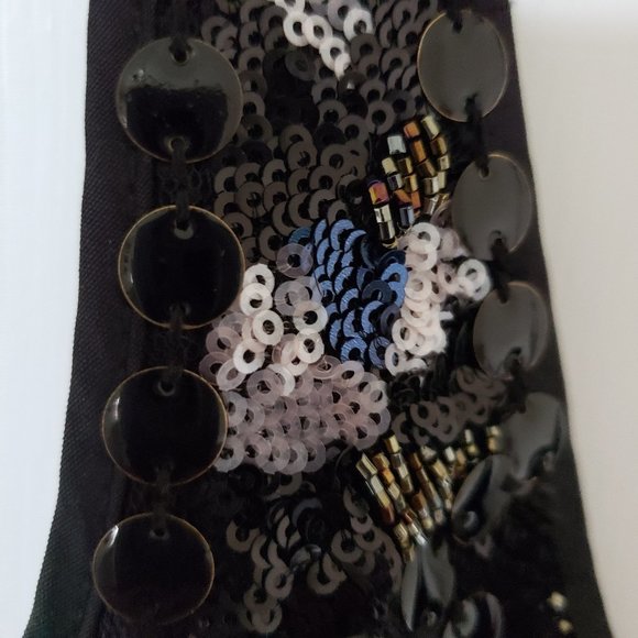 All Saints Spitalfields Gainsborough Black Embellished Cocktail Dress UK… - Picture 9 of 9